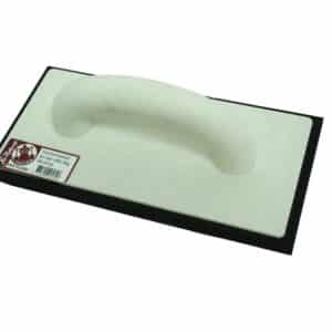 Schuurbord kunststof zwart rubber 280x140mm