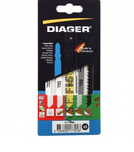 Diager® decoupeerzaagblad set 5 stuks hout