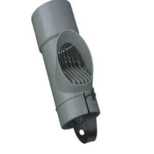 Pvc hwa Loof/blad afscheider 80mm PP grijs
