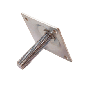 stelplaat tbv betonpoer + draadeind m16