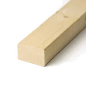 Vuren geschaafd regels 2/3 netto 44x68mm 50x75mm