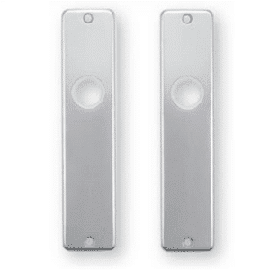 Kortschild blind Aluminium F1