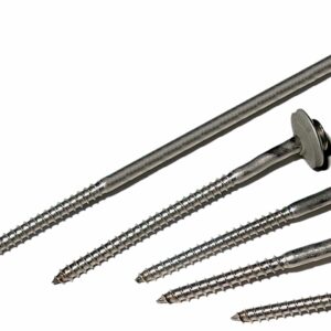 RVS schroeven TORX, met RVS/EPDM ring 4,5 x 65 mm, doos á 100 stuks