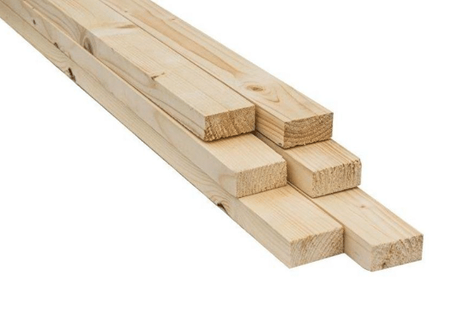 Vuren ruw 25x38mm panlat
