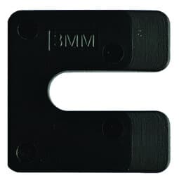 Uitvulplaatjes kunststof 3 mm zwart, doos á 192 stuks