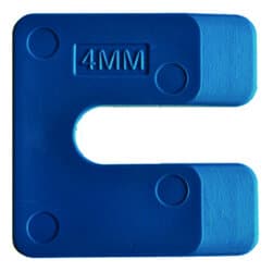 Uitvulplaatjes kunststof 4 mm blauw, doos á 144 stuks
