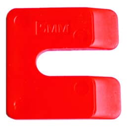 Uitvulplaatjes kunststof 5 mm rood, doos á 144 stuks