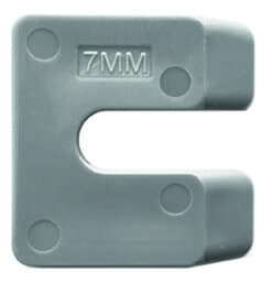 Uitvulplaatjes kunststof 7 mm grijs, doos á 96 stuks
