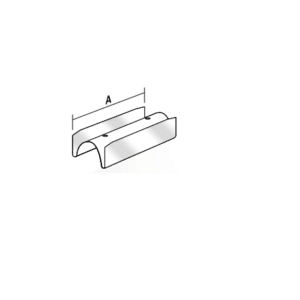 Metal stud verbindingsstuk per blister