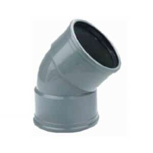 Pvc manchet Bocht 45 gr. 2x manchet 160mm
