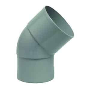 Ppvc hwa Bocht 45 gr. Lijmmof x verjonging 80mm.
