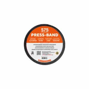 575 Press-band 10/2 x 12.5 Zwart rol á 12.5 meter