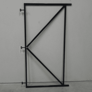 Poortframe zwart gepoedercoat 180x100cm incl. 3 verstelbare ogen