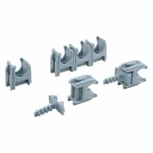 Buisclip euro - 16 mm - grijs