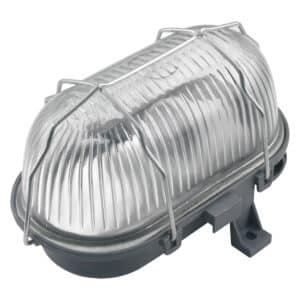 Bullie ovaal - max 60W - spatwaterdicht - grijs