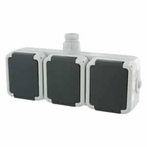 Peha contactdoos opbouw - 3-voudig