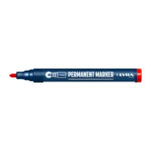 Merkstift permanent, punt 1-4 mm Rood