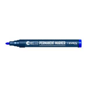 Merkstift permanent, punt 1-4 mm Blauw