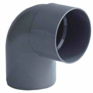 Pvc lijm bocht 87 gr. Lijmmofxspie 50mm.riool lijm