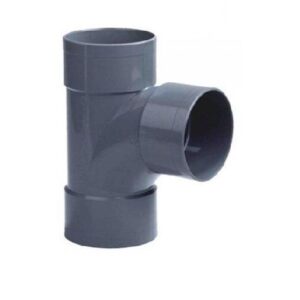 Pvc lijm T-stuk 87º, 3x lijmmof, 50mm riool lijm