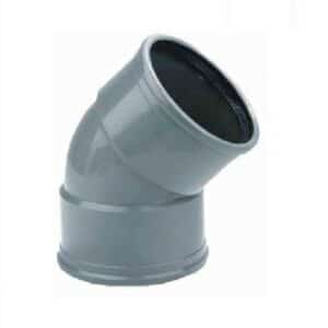 Pvc manchet Bocht 45 gr. 2x manchet 125mm