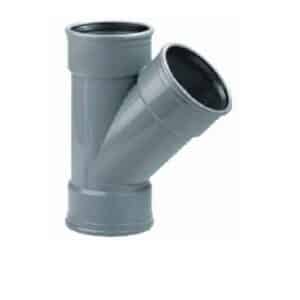 Pvc manchet T-stuk 45 gr. 3x manchet 160mm