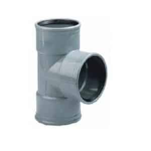Pvc manchet T-stuk 87 gr. 3x manchet 125mm
