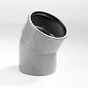 Pvc manchet Bocht 30 gr. 1x machet - 1x spie 160mm