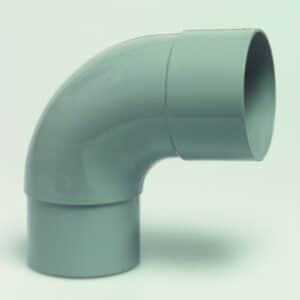 Pvc hwa Bocht 87 gr. Lijmmof x verjonging 80mm.
