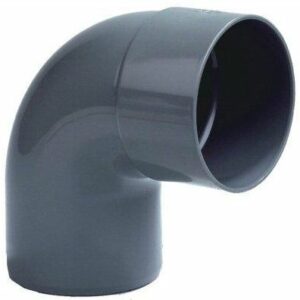 Pvc hwa Bocht 87 gr. Lijmmof x spie 80mm.