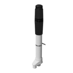 Rolux 5G Rookgasdakdoorvoer HR Par 80-80 PP/KS 80/125 1280mm zwart incl dakbeschotbeugel