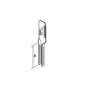 Metal stud nonius bovenhanger 100mm per blister
