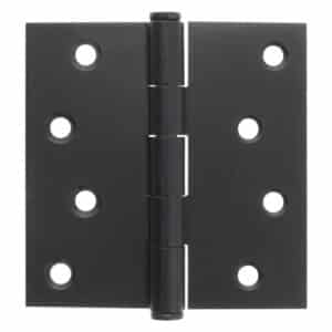 Scharnier 89x89 vaste pen Zwart set á 2 stuks