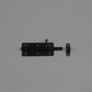 Hangslot grendel zwart 100x80mm