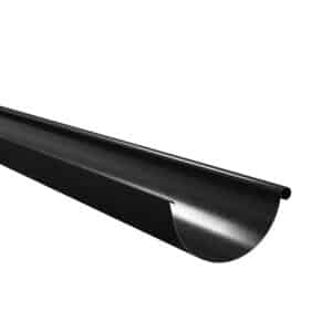 BILKA GLOSSY Dakgoot | 125mm | 2 m | RAL 9005 Zwart | Tweezijdig glossy gecoat