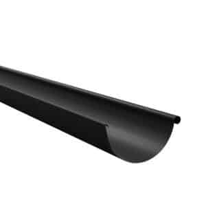BILKA MAT Dakgoot | 125mm | 2 m | RAL 9005 Matzwart | Tweezijdig mat gecoat