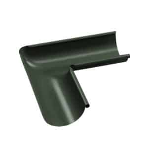 BILKA GLOSSY Binnenhoek dakgoot | 125mm | RAL 6020 Chroomgroen | Tweezijdig glossy gecoat