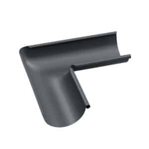 BILKA MAT Binnenhoek dakgoot| 125mm | RAL 7024 Grafietgrijs | Tweezijdig mat gecoat
