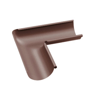 BILKA MAT Binnenhoek dakgoot| 150mm | RAL 8017 Chocoladebruin | Tweezijdig mat gecoat