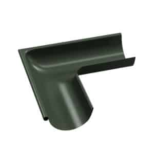 BILKA GLOSSY Buitenhoek dakgoot | 150mm | RAL 6020 Chroomgroen | Tweezijdig glossy gecoat