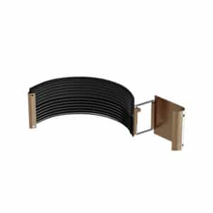 BILKA GLOSSY Gootverbinding | 125mm | RAL 8003 Kleibruin | Tweezijdig glossy gecoat