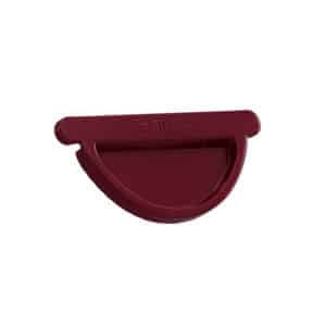 BILKA GLOSSY Eindkap dakgoot | 150mm | RAL 3005 Wijnrood | Tweezijdig glossy gecoat
