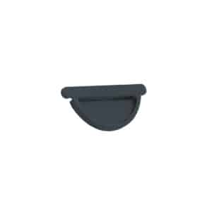 BILKA GLOSSY Eindkap dakgoot | 125mm | RAL 7016 Antracietgrijs | Tweezijdig glossy gecoat