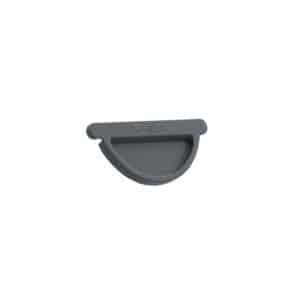 BILKA MAT Eindkap dakgoot | 125mm | RAL 7024 Grafietgrijs | Tweezijdig mat gecoat