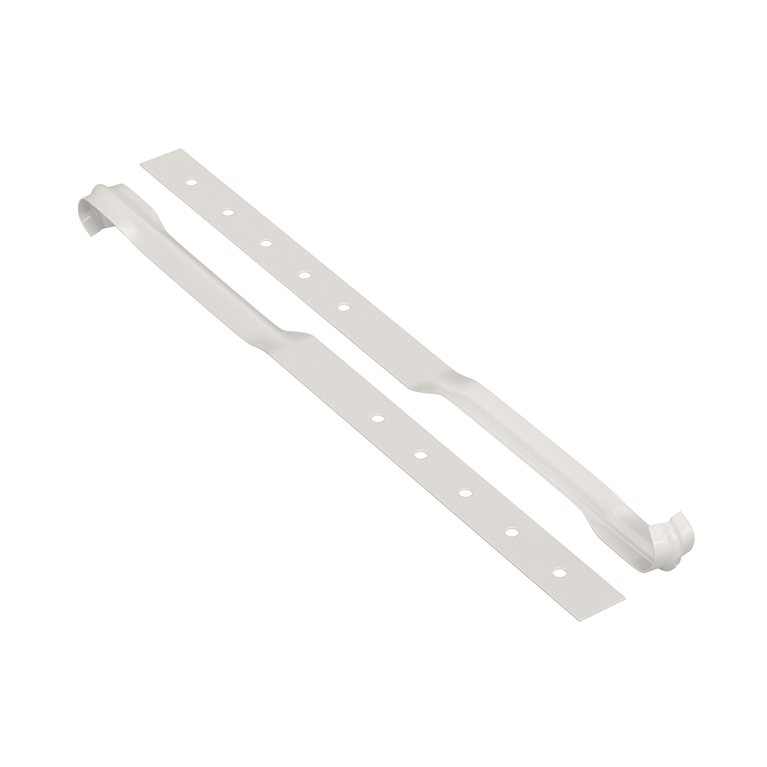 BILKA GLOSSY Gootflens | 150mm | RAL 9010 Wit | Tweezijdig glossy gecoat