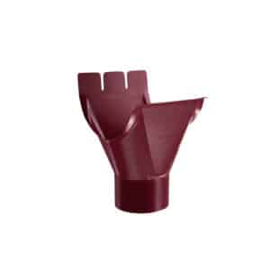 BILKA GLOSSY Gootuitloop | 125/90mm | RAL 3005 Wijnrood | Tweezijdig glossy gecoat