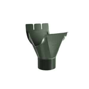 BILKA GLOSSY Gootuitloop | 125/90mm | RAL 6020 Chroomgroen | Tweezijdig glossy gecoat
