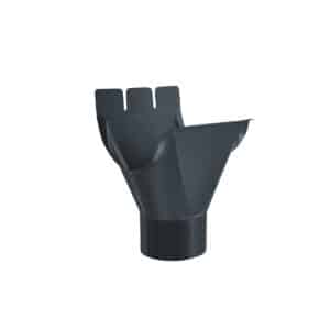 BILKA GLOSSY Gootuitloop | 125/90mm | RAL 7016 Antracietgrijs | Tweezijdig glossy gecoat