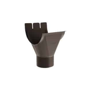 BILKA MAT Gootuitloop | 150/100mm | RAL 8019 Grijsbruin | Tweezijdig mat gecoat