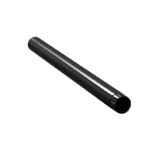BILKA GLOSSY Verlengstuk regenpijp | 100mm | 1 m | RAL 9005 Zwart | Tweezijdig glossy gecoat